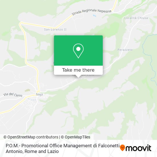 P.O.M.- Promotional Office Management di Falconetti Antonio map