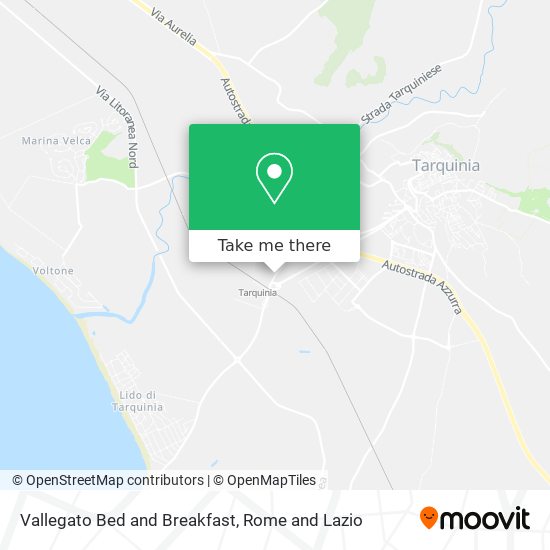 Vallegato Bed and Breakfast map