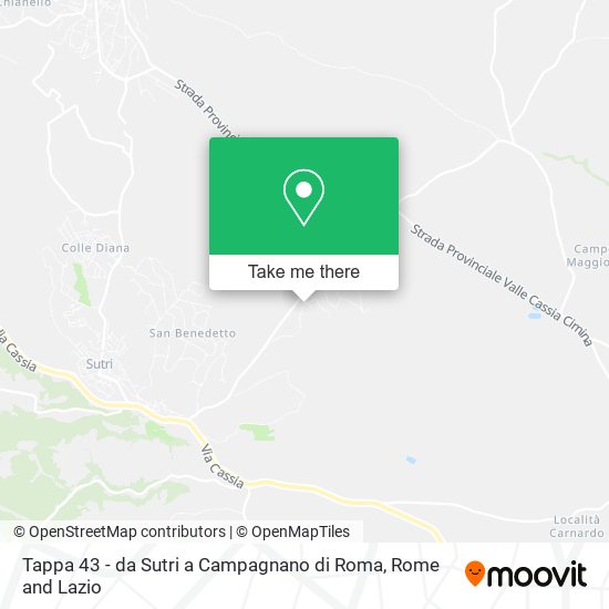 Tappa 43 - da Sutri a Campagnano di Roma map