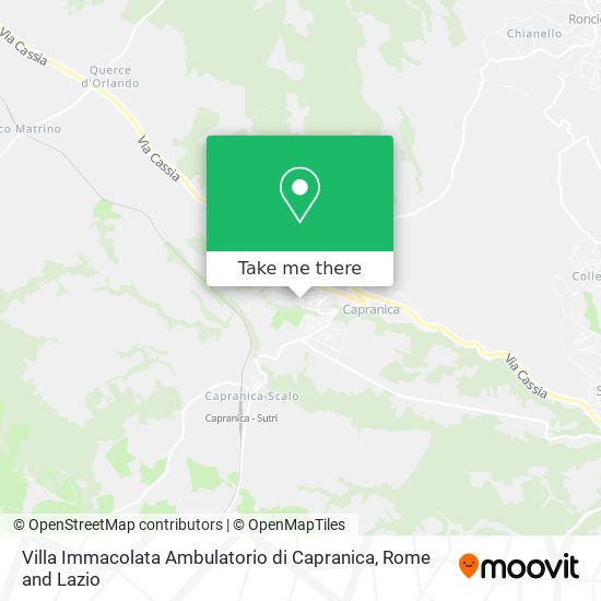 Villa Immacolata Ambulatorio di Capranica map