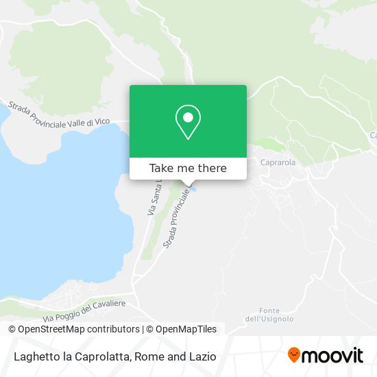 Laghetto la Caprolatta map