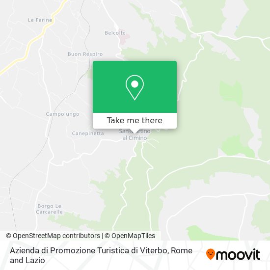 Azienda di Promozione Turistica di Viterbo map