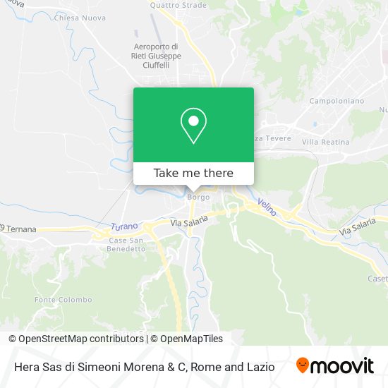 Hera Sas di Simeoni Morena & C map