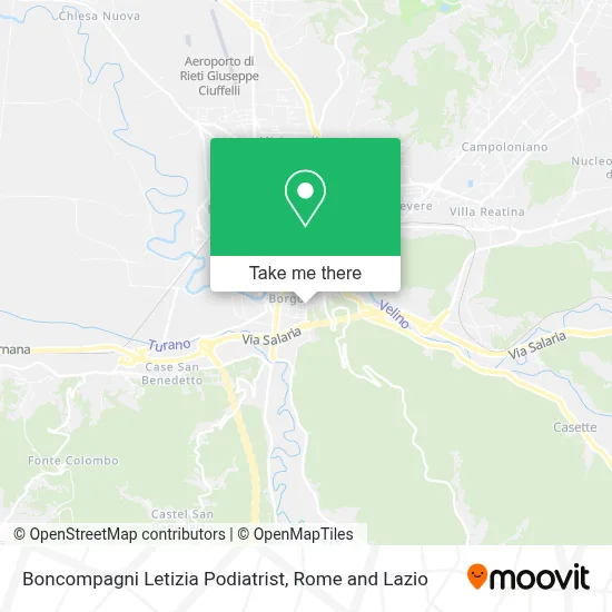 Boncompagni Letizia Podiatrist map