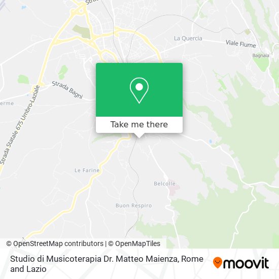 Studio di Musicoterapia Dr. Matteo Maienza map