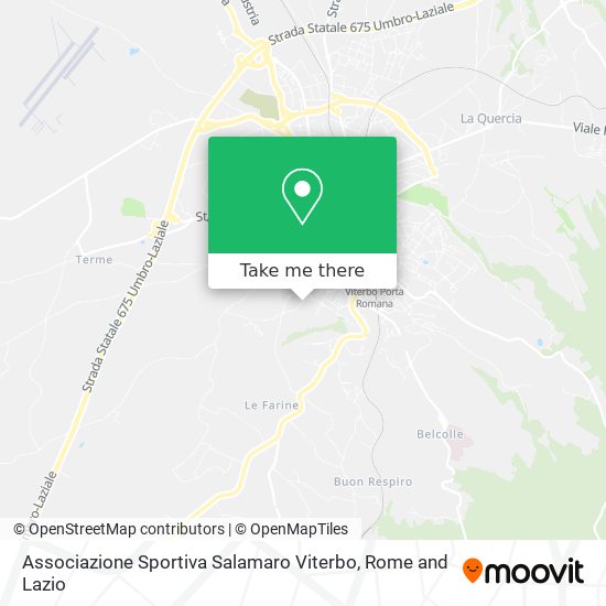 Associazione Sportiva Salamaro Viterbo map