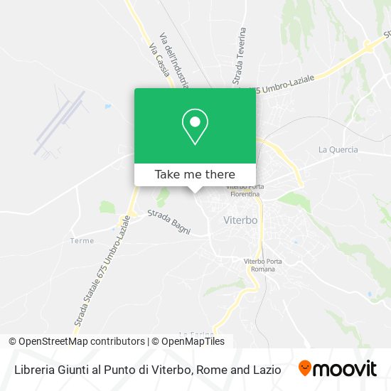 Libreria Giunti al Punto di Viterbo map