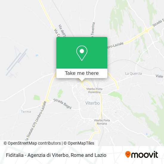 Fiditalia - Agenzia di Viterbo map