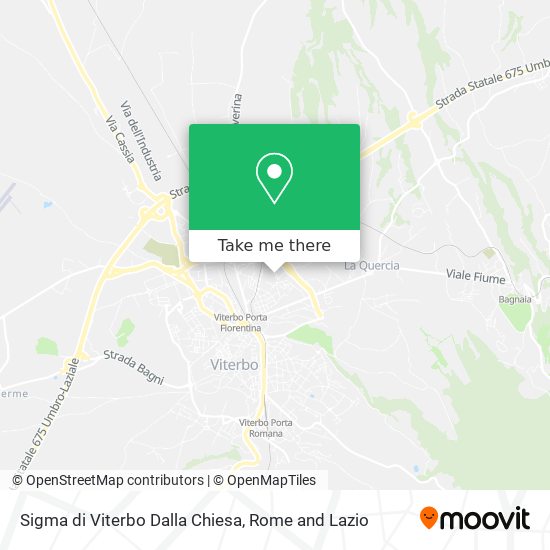 Sigma di Viterbo Dalla Chiesa map