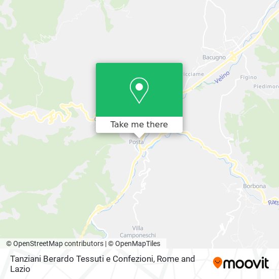 Tanziani Berardo Tessuti e Confezioni map