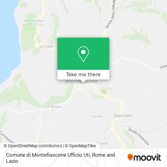 Comune di Montefiascone Ufficio Uti map