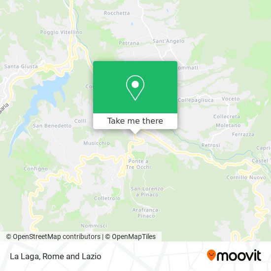 La Laga map