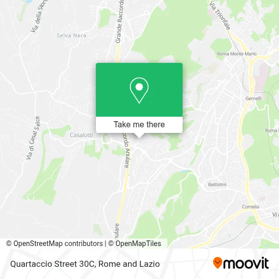Quartaccio Street 30C map