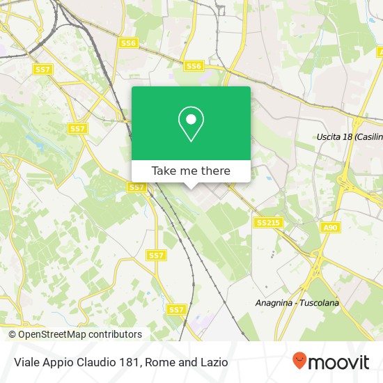 Viale Appio Claudio 181 map