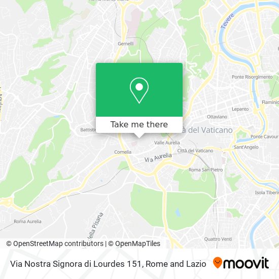 Via Nostra Signora di Lourdes 151 map