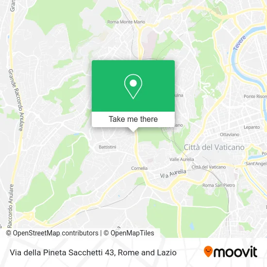 Pineta Sacchetti Street 43 map