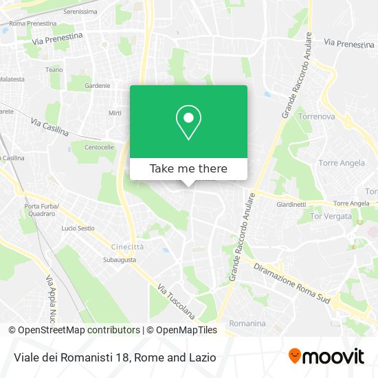 Viale dei Romanisti 18 map