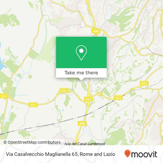 Via Casalvecchio Maglianella 65 map