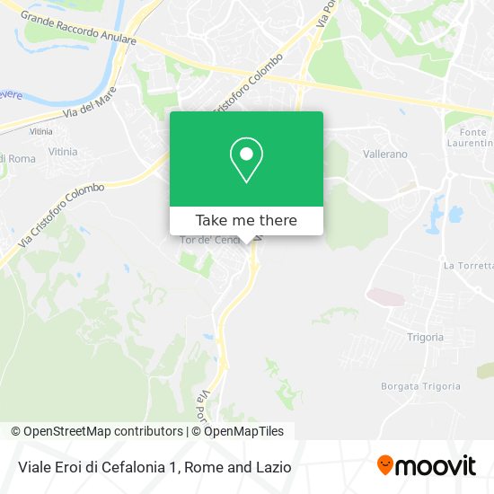 Viale Eroi di Cefalonia 1 map