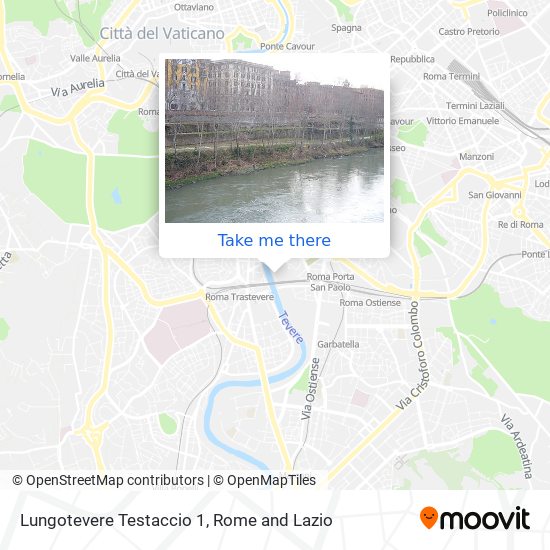 Lungotevere Testaccio 1 map