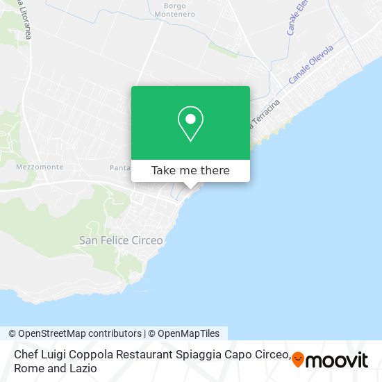 Chef Luigi Coppola Restaurant Spiaggia Capo Circeo map