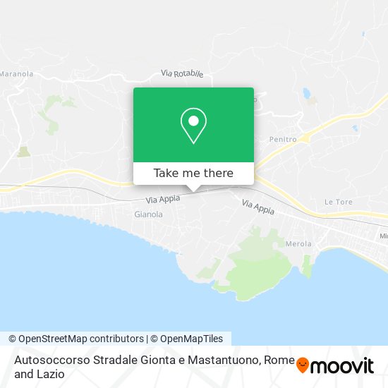 Autosoccorso Stradale Gionta e Mastantuono map