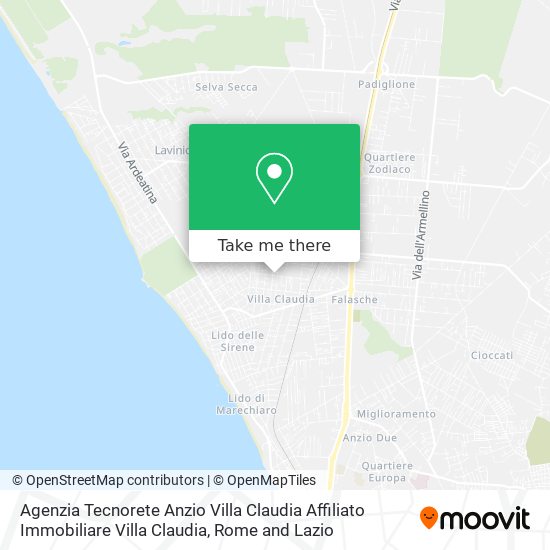 Agenzia Tecnorete Anzio Villa Claudia Affiliato Immobiliare Villa Claudia map