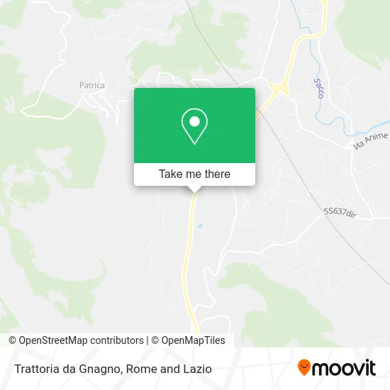 Trattoria da Gnagno map