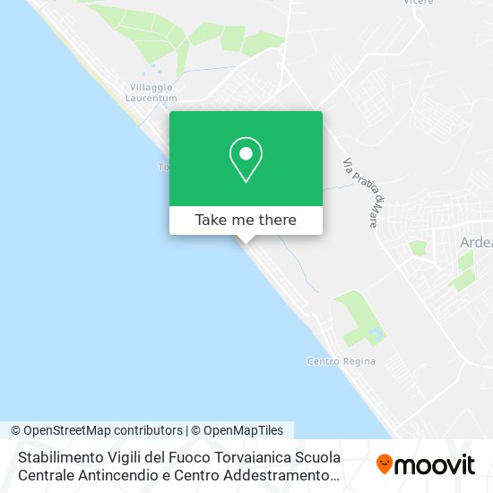 Stabilimento Vigili del Fuoco Torvaianica Scuola Centrale Antincendio e Centro Addestramento Salvam map