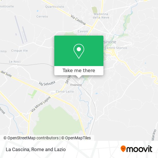 La Cascina map