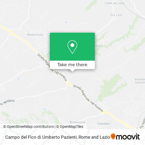 Campo del Fico di Umberto Pazienti map