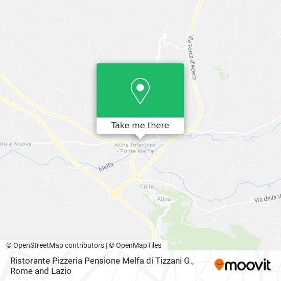 Restaurant Pizzeria Pension Melfa of Tizzani G. map