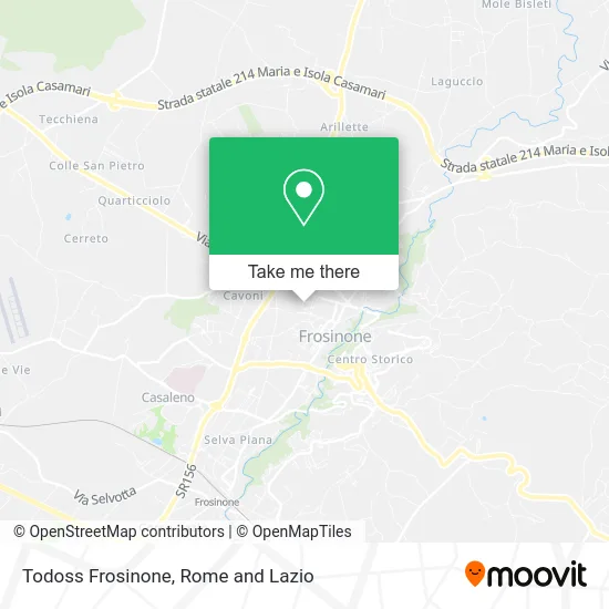Todoss Frosinone map