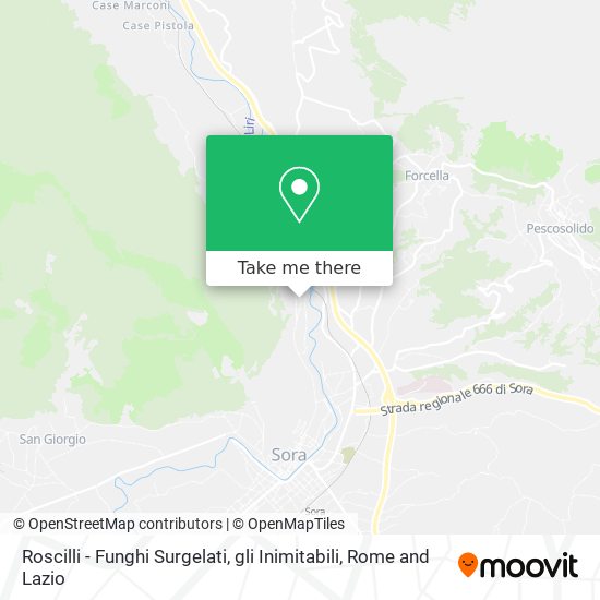 Roscilli - Funghi Surgelati, gli Inimitabili map