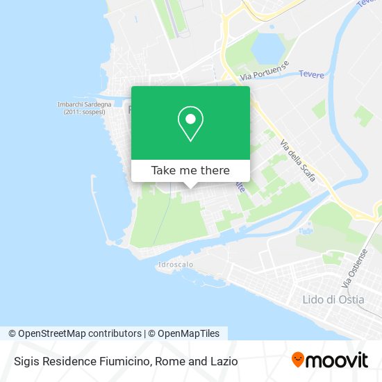 Sigis Residence Fiumicino map