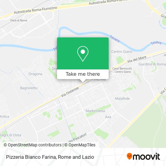 Pizzeria Bianco Farina map