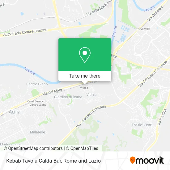 Kebab Tavola Calda Bar map