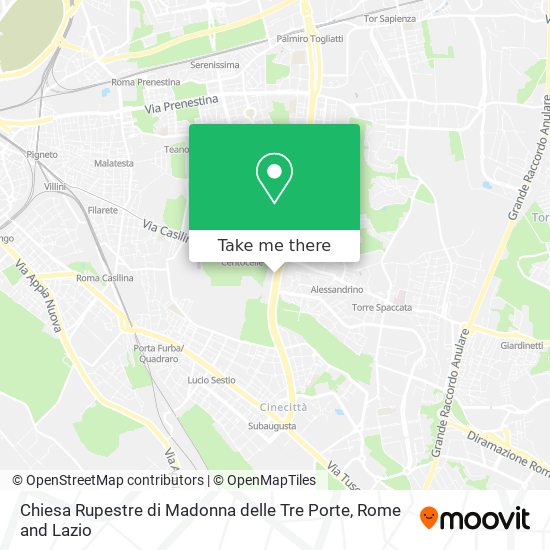 Chiesa Rupestre di Madonna delle Tre Porte map