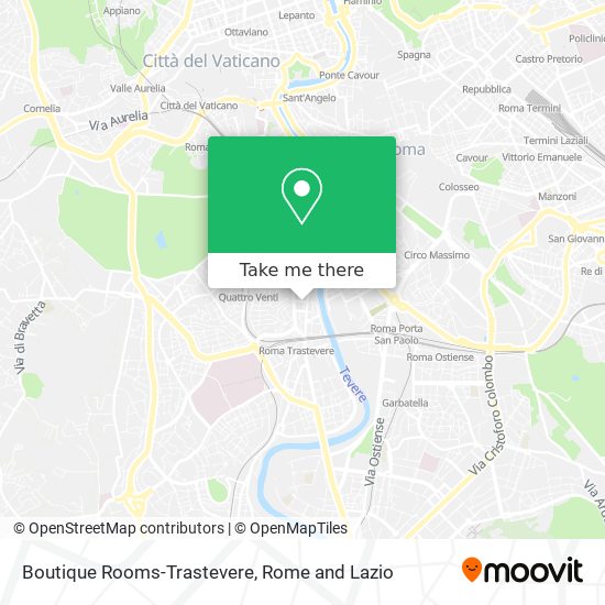 Boutique Rooms-Trastevere map