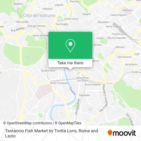 Testaccio Fish Market by Trotta Loris map