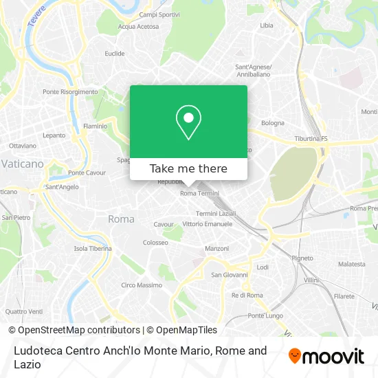 Ludoteca Center Anch'Io Monte Mario map