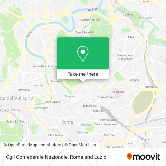 CGIL National Confederation map