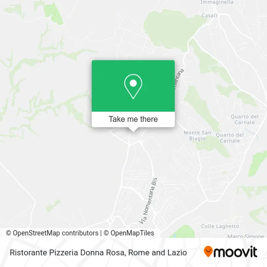 Donna Rosa Restaurant and Pizzeria map