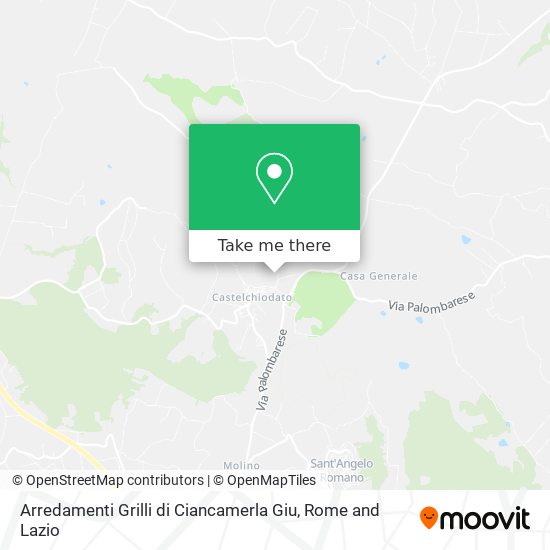 Arredamenti Grilli di Ciancamerla Giu map