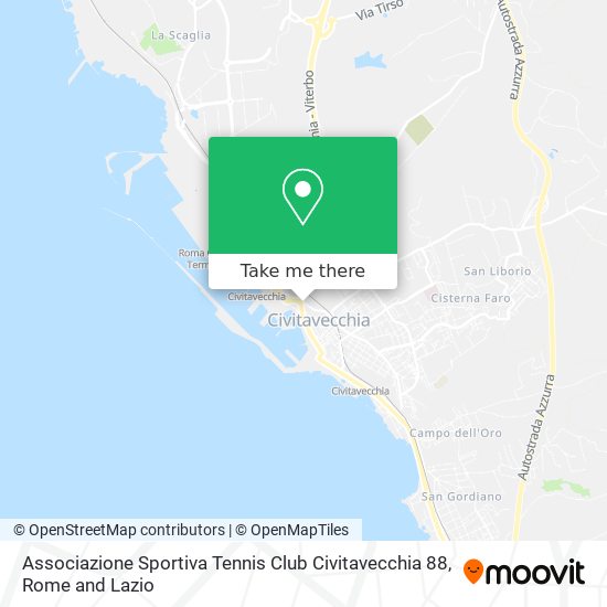 Associazione Sportiva Tennis Club Civitavecchia 88 map