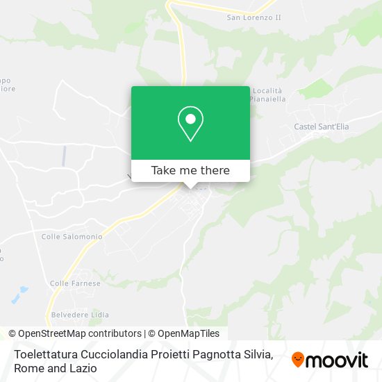 Toelettatura Cucciolandia Proietti Pagnotta Silvia map