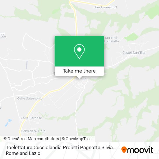 Toelettatura Cucciolandia Proietti Pagnotta Silvia map