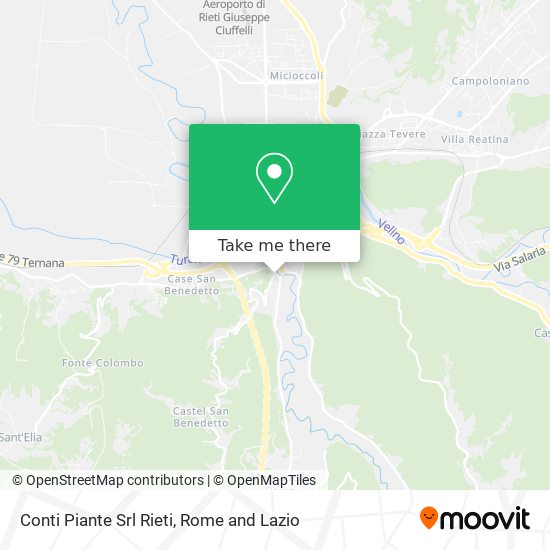 Conti Piante Srl Rieti map