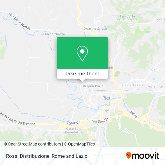 Rossi Distribuzione map