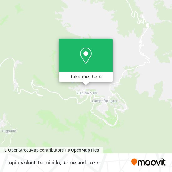 Tapis Volant Terminillo map